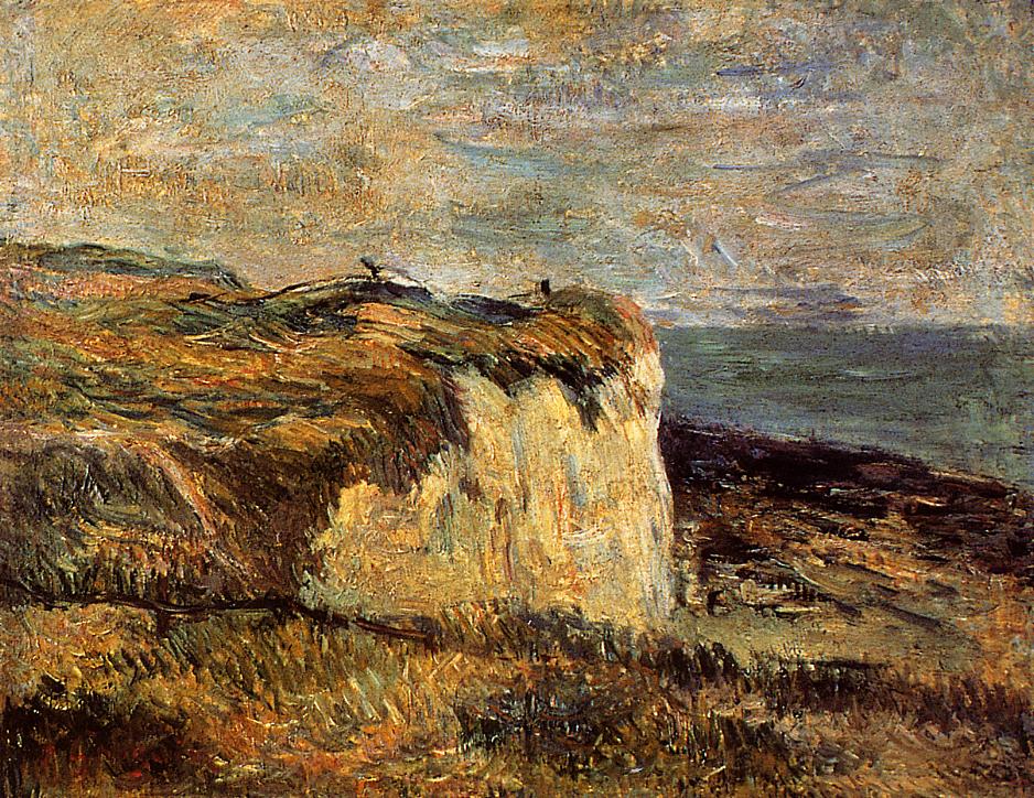 Gauguin Cliff near Dieppe - Paul Gauguin Painting